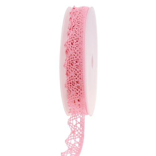 Decorative ribbon lace 22mm 20m pink