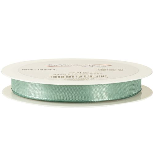 Product Decorative ribbon taffeta ribbon gift ribbon green sage 15mm 50m