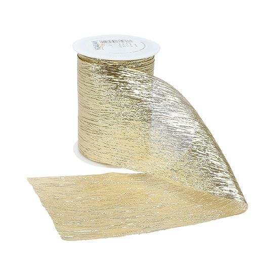 Deco ribbon table ribbon gold 10cm 8m