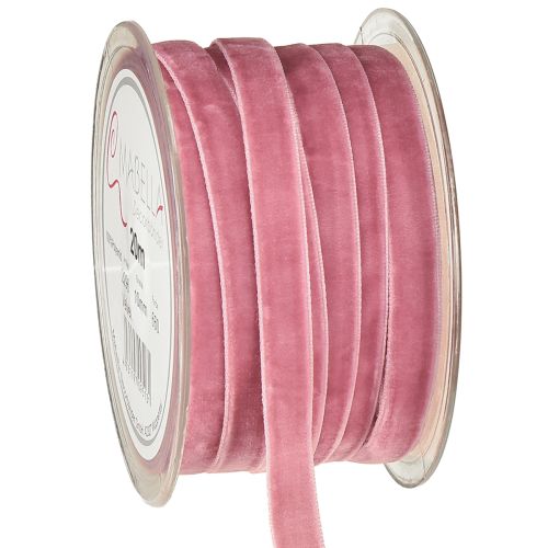 Product Velvet ribbon decorative ribbon velvet ribbon old pink 10mm 20m