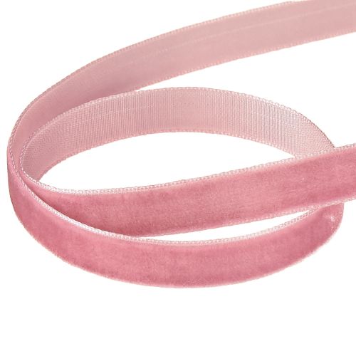 Product Velvet ribbon decorative ribbon velvet ribbon old pink 10mm 20m