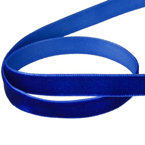 Product Decorative ribbon Velvet velvet ribbon blue 10mm 20m