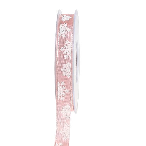 Floristik24 Decorative ribbon with wire edge pink 15mm 20m