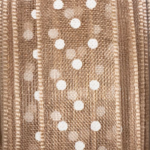 Product Gift ribbon with polka dots for stylish wedding decorations and creative packaging, 1.5cm wide, 20m long