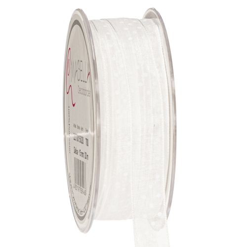 Floristik24 Festive decorative ribbon for embellishing gifts and craft projects, 1.5cm wide, 20m long