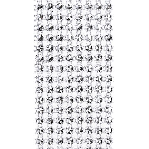 Product Decorative ribbon with street effect silver 40mm 2m