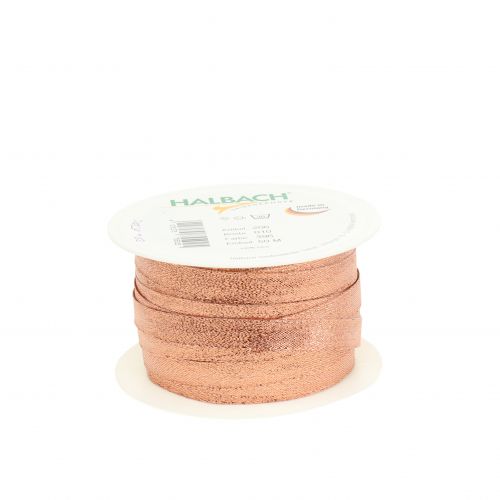 Floristik24 Decorative ribbon copper 10mm 50m