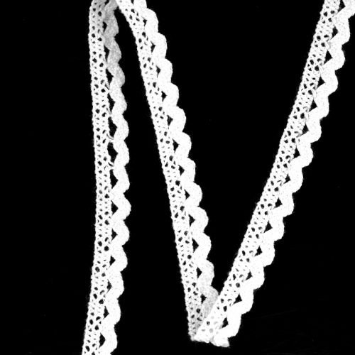 Product Decorative ribbon lace white 9mm 20m