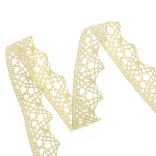 Product Deco ribbon lace cream 22mm 20m