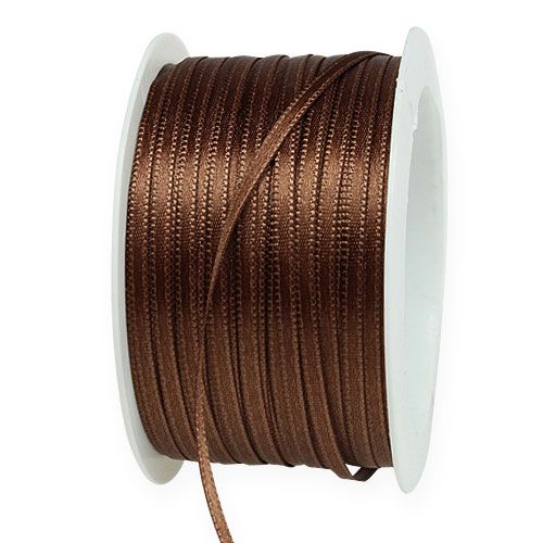 Product Gift ribbon satin ribbon decorative ribbon brown 3mm × 50m