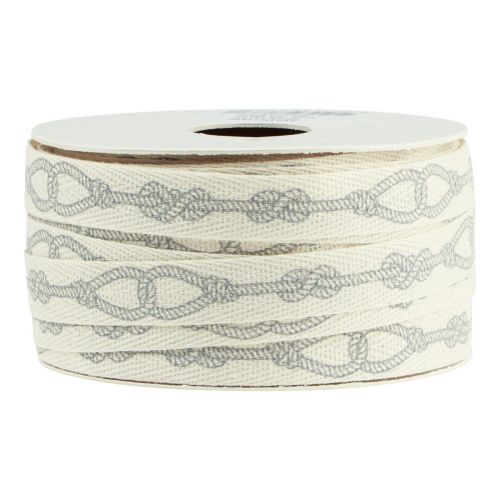 Product Decorative ribbon maritime cotton ribbon cream ropes 15mm 20m
