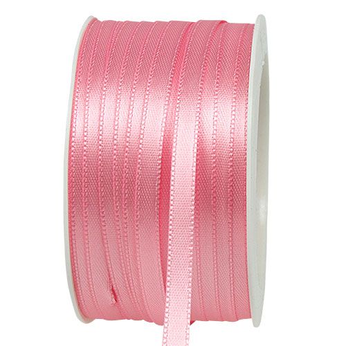 Floristik24 Gift ribbon pink 6mm x 50m