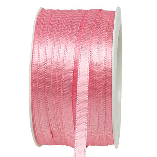 Gift ribbon pink satin ribbon decorative ribbon 6mm × 50m