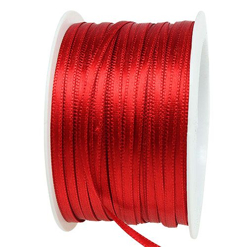 Gift and decoration ribbon 3mm x 50m light red