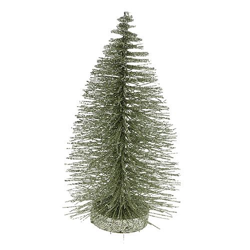 Floristik24 Decorative tree with glitter silver 22cm
