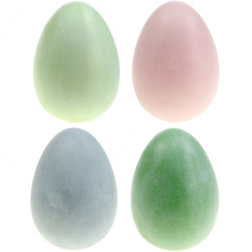 Floristik24 Easter eggs large pastel colors H16cm 4pcs
