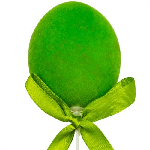 Floristik24 Decorative eggs with wire flocked multicolored 6cm 12pcs