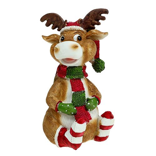 Floristik24 Decoration figure moose 16cm