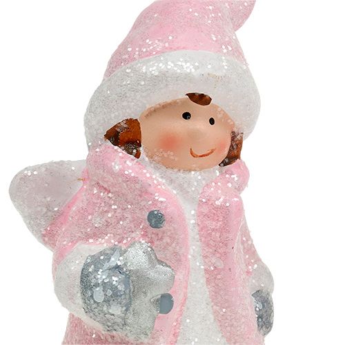 Floristik24 Decorative figure angel-girl light pink 11cm 2pcs