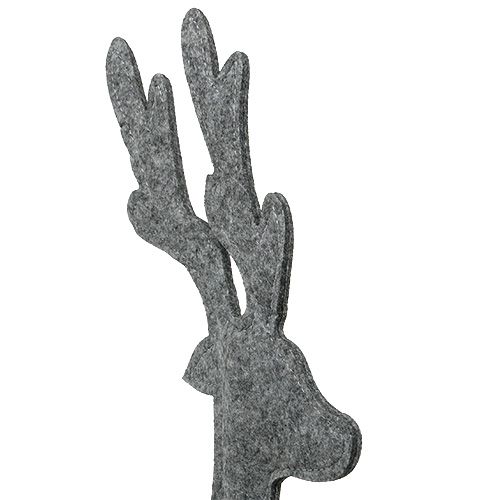 Product Decorative figure deer made of felt 60cm gray