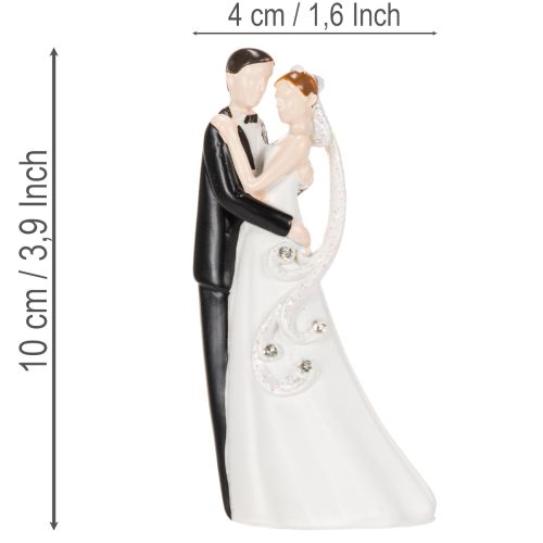 Decorative figurine of a wedding couple, 10.5cm | Floristik24.ie