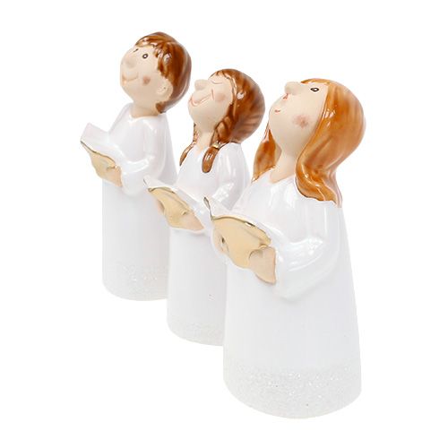 Floristik24 Dekofigur children's choir 11-12.5cm white 6pcs