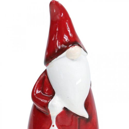 Floristik24.ie Santa Claus Figurine Red, White Ceramic H20cm-05897