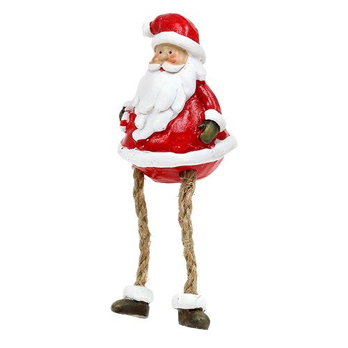 Floristik24.ie Decorative figure Santa Claus sitting 6.5cm L10cm 4pcs-79388