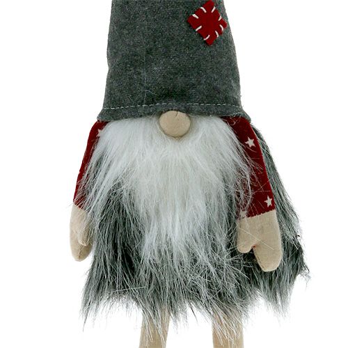 Floristik24 Decorative figure gnome 37cm red-gray