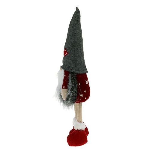 Floristik24 Decorative figure gnome 37cm red-gray