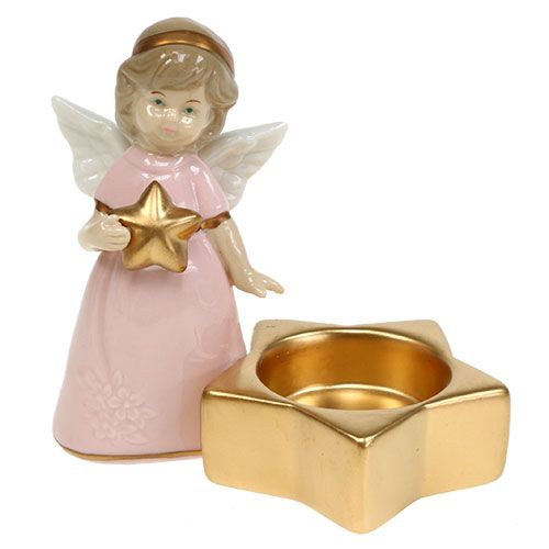Decorative figure angel with tealight 10.5cm