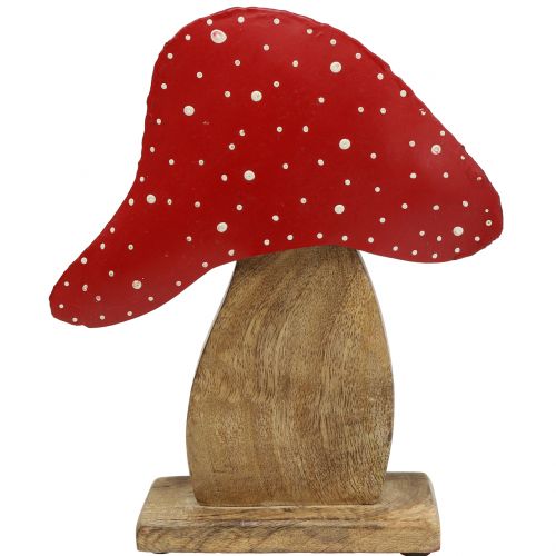 Decorative figure toadstool nature, red 25cm