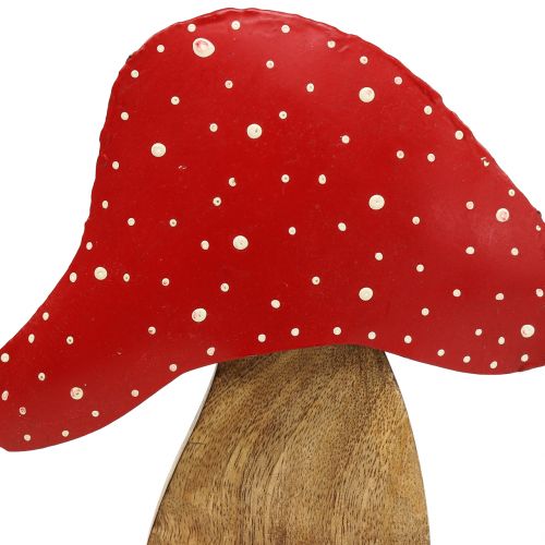 Floristik24 Decorative figure toadstool nature, red 25cm