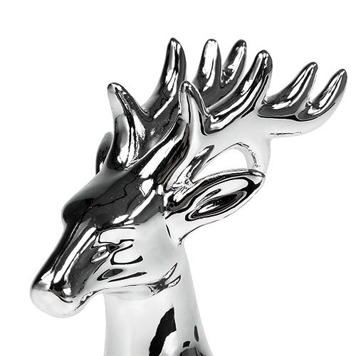 Product Dekofigur deer standing 14cm silver 2pcs