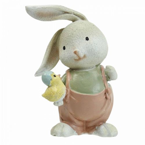 Product Deco figures deco rabbit rabbit children with chicks H11cm 2pcs