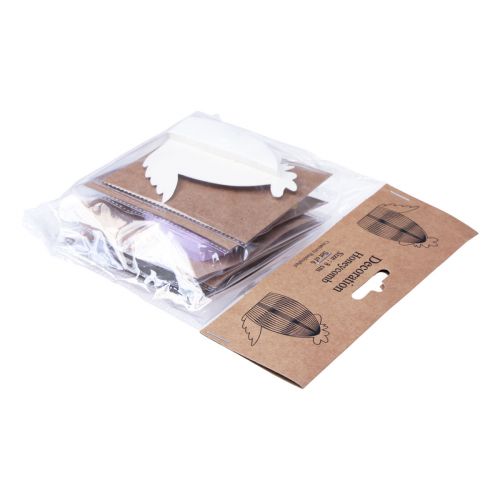 Product Decorative figures honeycomb paper chickens colored 7.5×4.5×8cm 6pcs