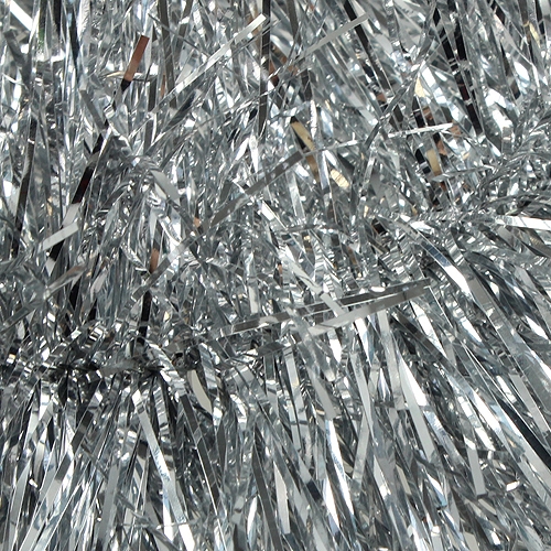 Floristik24 Tinsel garland silver 2m