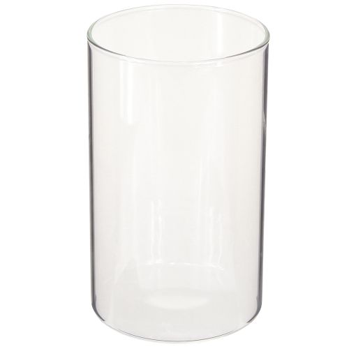 Floristik24 Decorative glass, table decoration, flower vase colorless Ø9cm H15cm