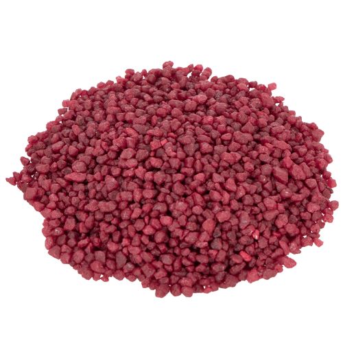Floristik24 Decorative granulate red decorative stones 2mm - 3mm 2kg