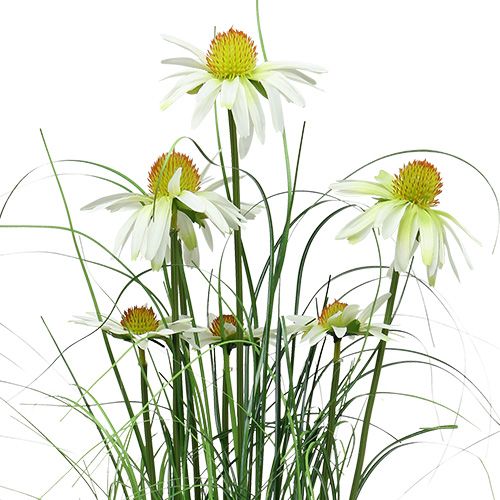 Product Decorative grass with chamomile in a pot Artificial 66cm