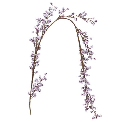 Product Decorative Hanging Berry Branch White Purple Winter Frost 130cm