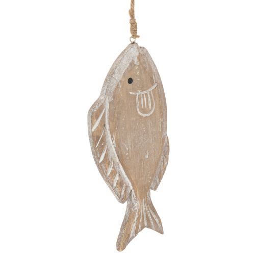 Decorative wooden fish hanger, 21cm, 2 pieces buy online | Floristik24.ie