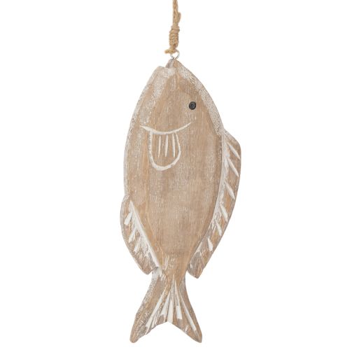 Decorative wooden fish hanger, 21cm, 2 pieces | Floristik24.ie