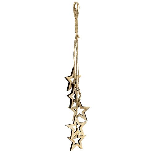 Product Deco tree hanger star 50cm natural 1pc