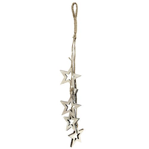 Floristik24 Decoration hanger star 50cm white washed 1p