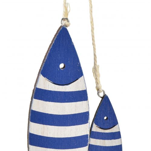 Floristik24 Decorative hanger wooden fish decorative strips 11.5/20cm set of 2