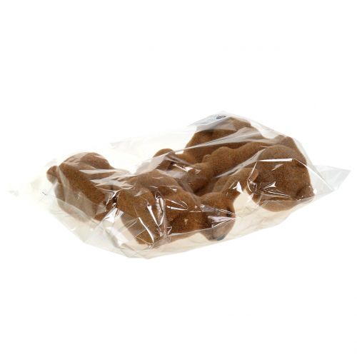 Product Decorative Bunny Flocked Brown Easter Bunny Decoration 15cm 4 Pcs