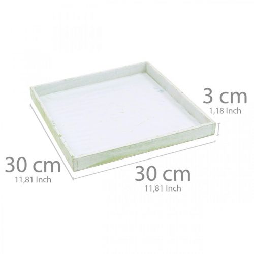 Floristik24 Plant tray, wooden bowl, coaster 30 × 30cm