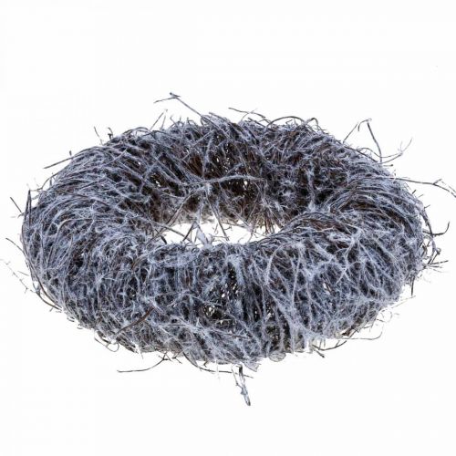 Floristik24 Decorative wreath nature, vine wreath, natural wreath Ø25cm snowed