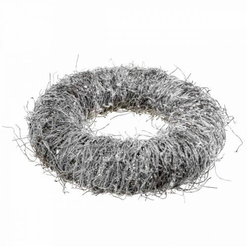 Floristik24 Decorative wreath nature, vine wreath, natural wreath Ø45cm snowed